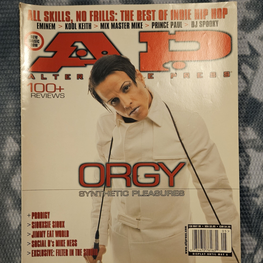 Alternative Press Magazine May 1999 Issue with Orgy Cover